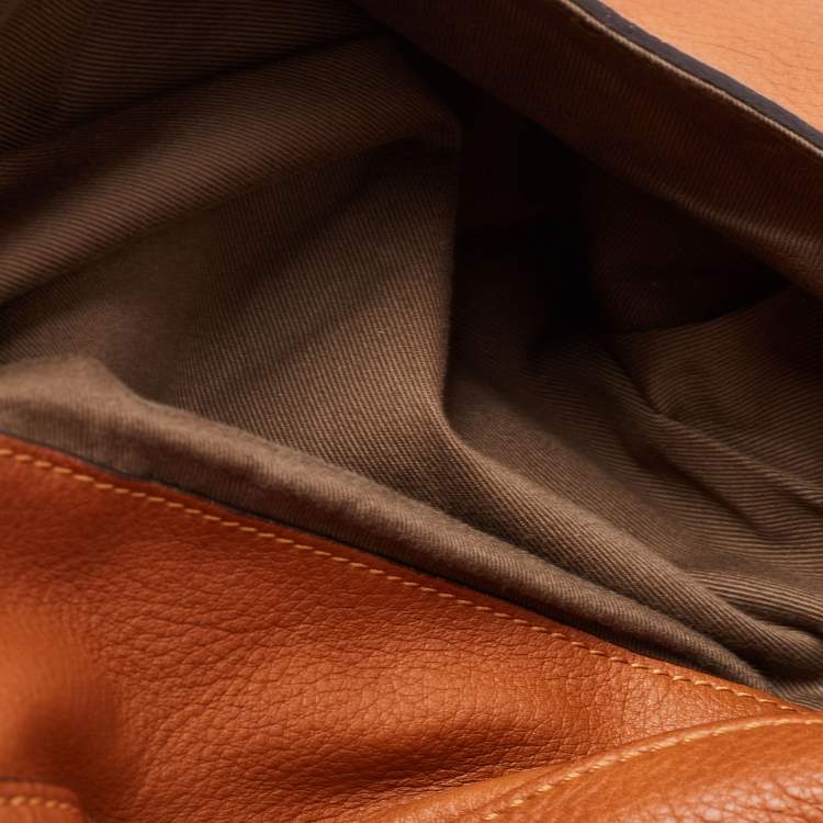Pre Owned Chloé Brown Leather Medium Marcie Satchel