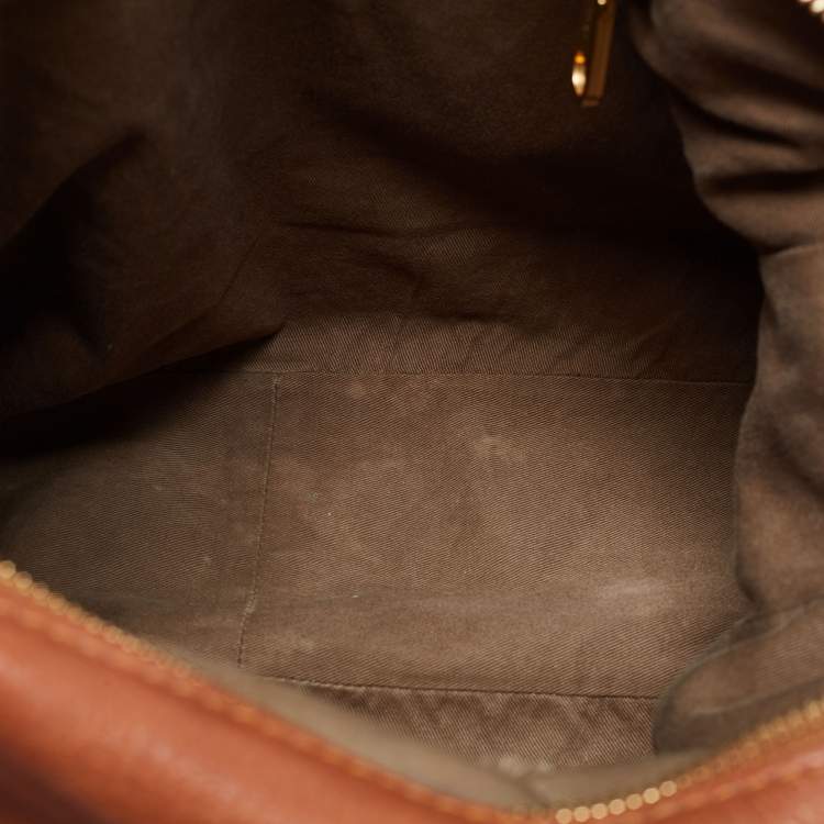 Pre Owned Chloé Brown Leather Medium Marcie Satchel