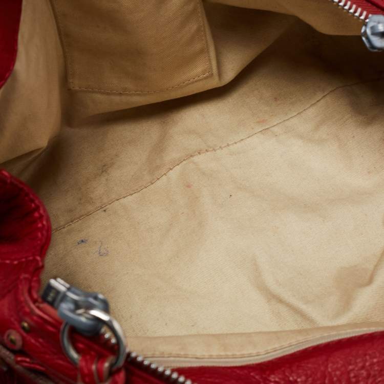 Pre Owned Chloe Red Leather Medium Paddington Satchel