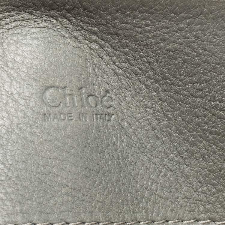 Pre Owned Chloe Grey studded Leather Paddington Tote