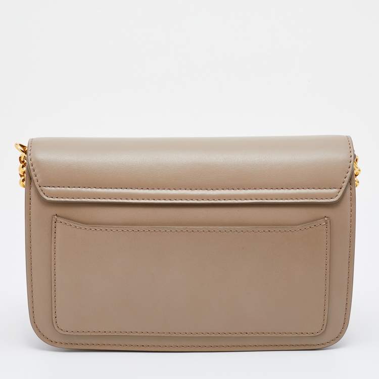 Pre Owned Chloe Beige Leather And Suede Shoulder Bag