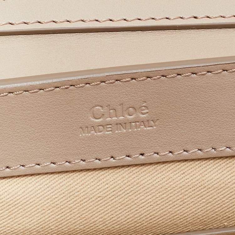 Pre Owned Chloe Beige Leather And Suede Shoulder Bag