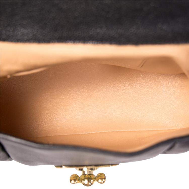 Pre Owned Chloe Black Leather Elsie Shoulder Bag