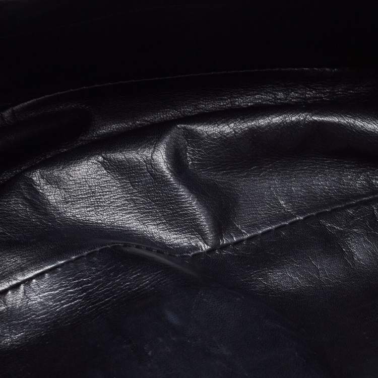 Pre Owned Chloe Black Leather Medium Elsie Shoulder Bag