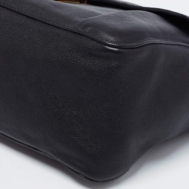 Pre Owned Chloe Black Leather Medium Elsie Shoulder Bag