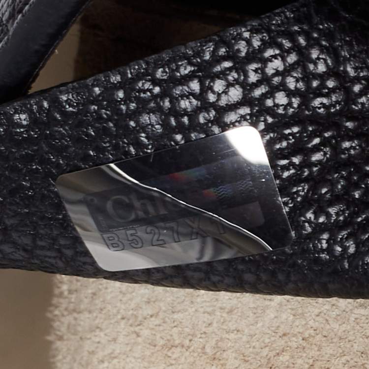 Pre Owned Chloe Black Leather Medium Drew Shoulder Bag