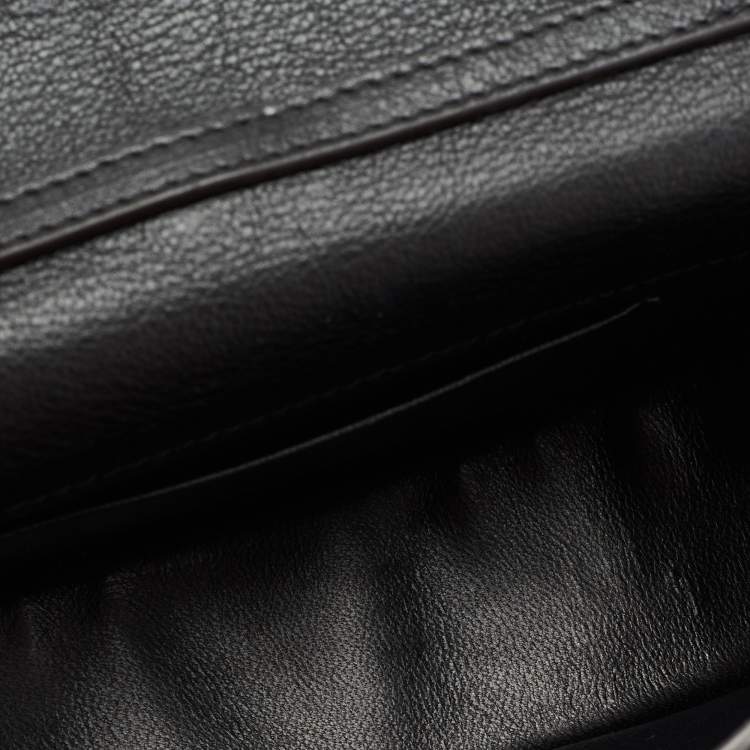 Pre Owned Chloé Black Leather Small Nile Minaudière Crossbody Bag