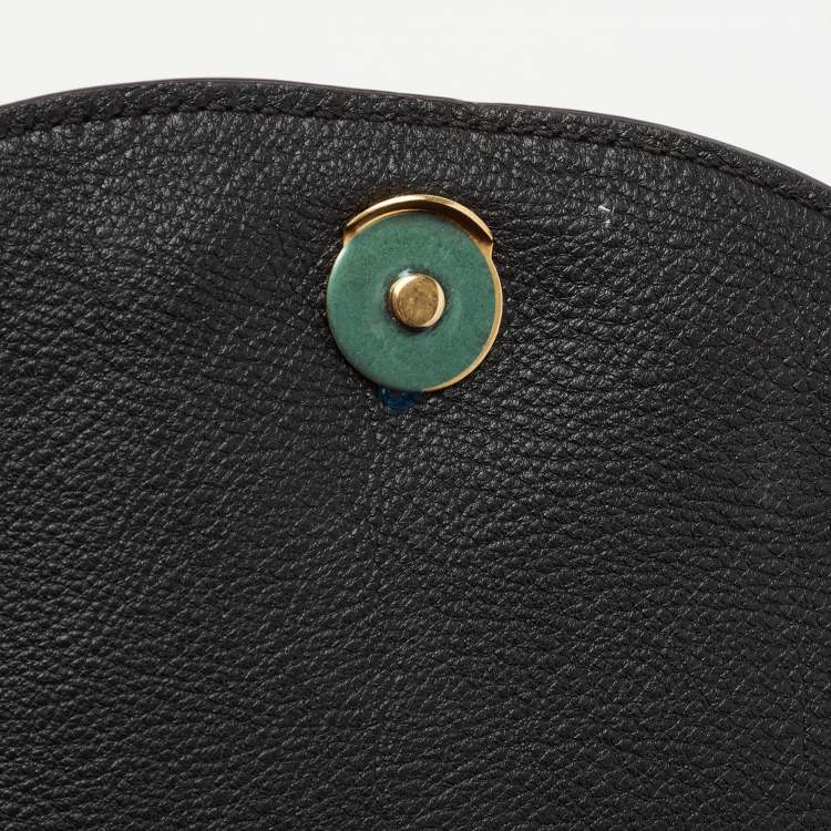 Pre Owned Chloé Black Leather Small Nile Minaudière Crossbody Bag