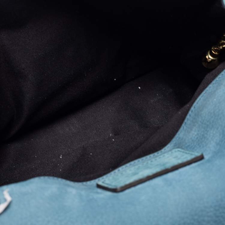 Pre Owned Chloe Blue Leather Medium Sally Shoulder Bag