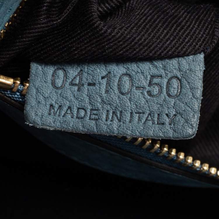 Pre Owned Chloe Blue Leather Medium Sally Shoulder Bag