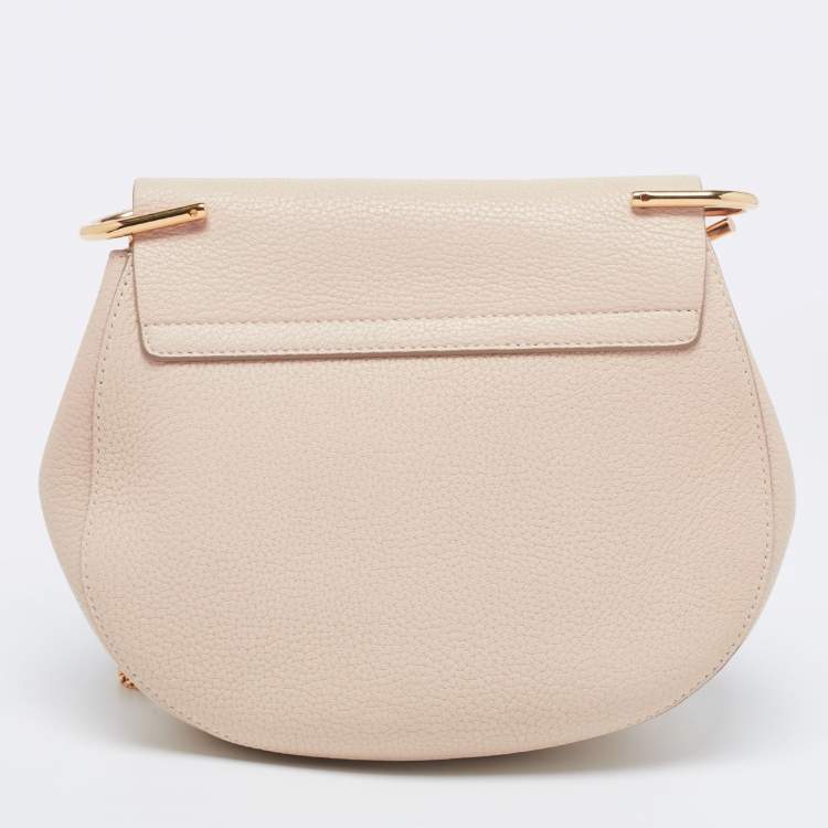 Pre Owned Chloé Cream Leather Medium Drew Shoulder Bag