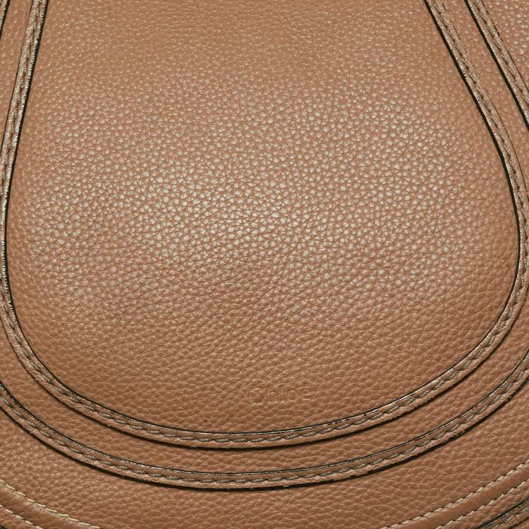 Pre Owned Chloe Brown Leather Medium Marcie Crossbody Bag