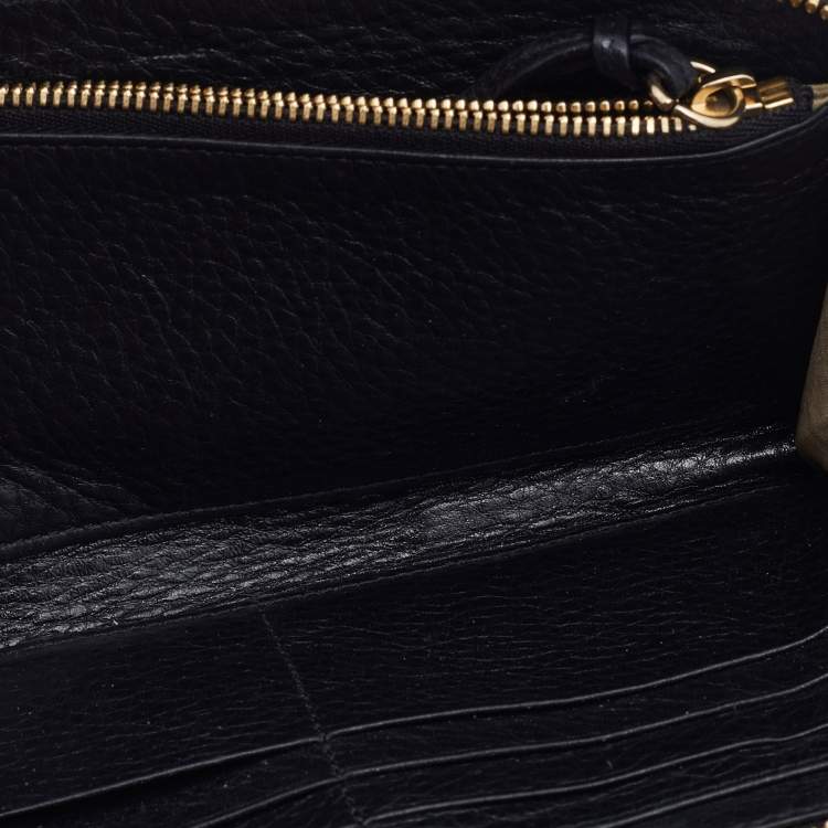 Pre Owned Chloe Black Leather Lily Clutch Bag