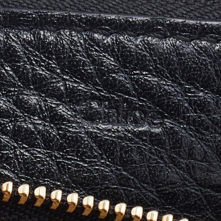 Pre Owned Chloe Black Leather Lily Clutch Bag