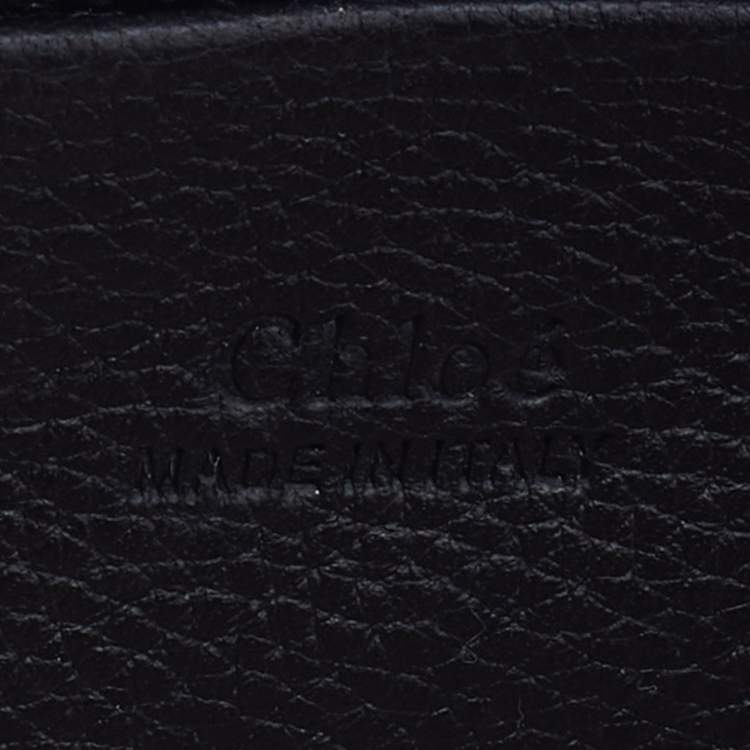 Pre Owned Chloe Black Leather and Suede Mini Faye Crossbody Bag
