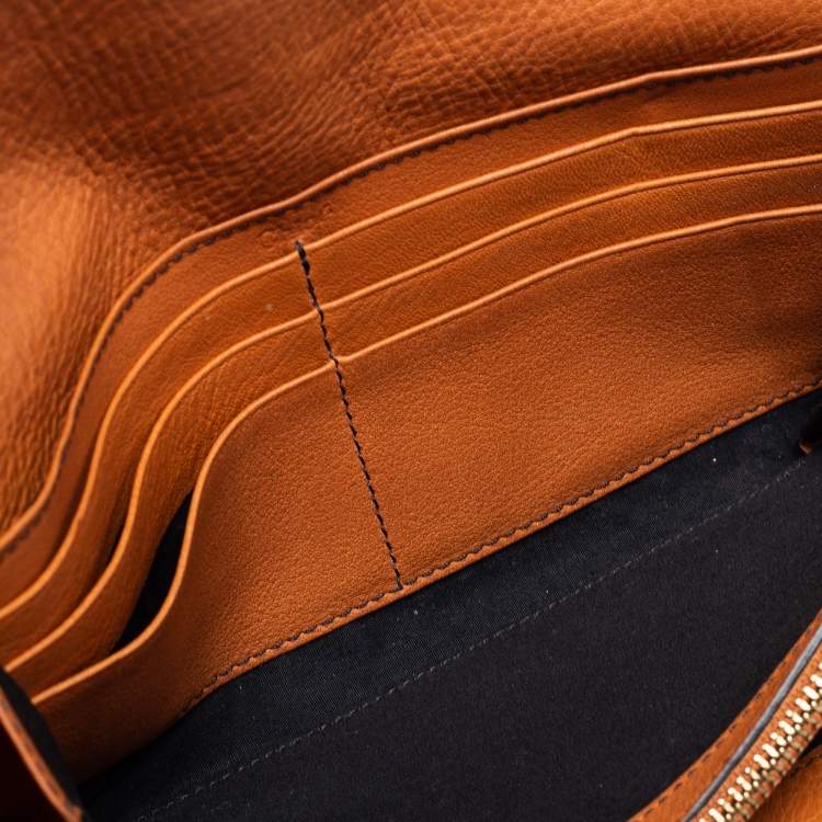 Pre Owned Chloe Brown Leather Continental Wallet