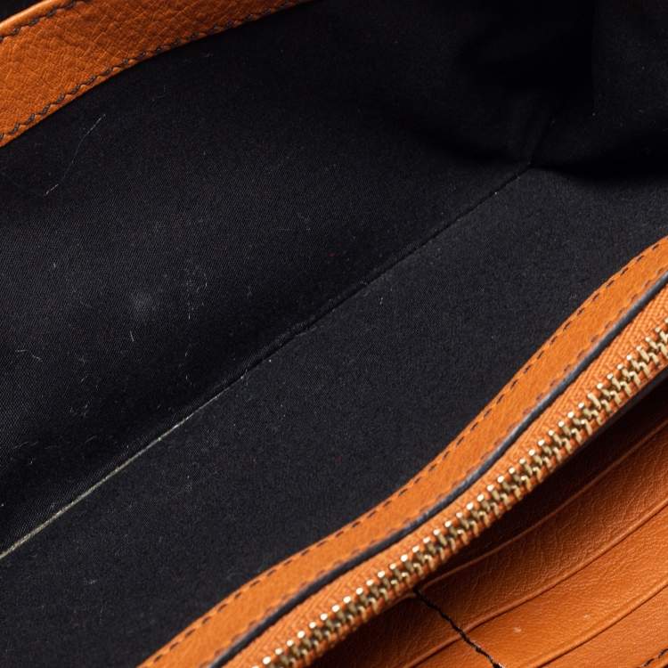 Pre Owned Chloe Brown Leather Continental Wallet