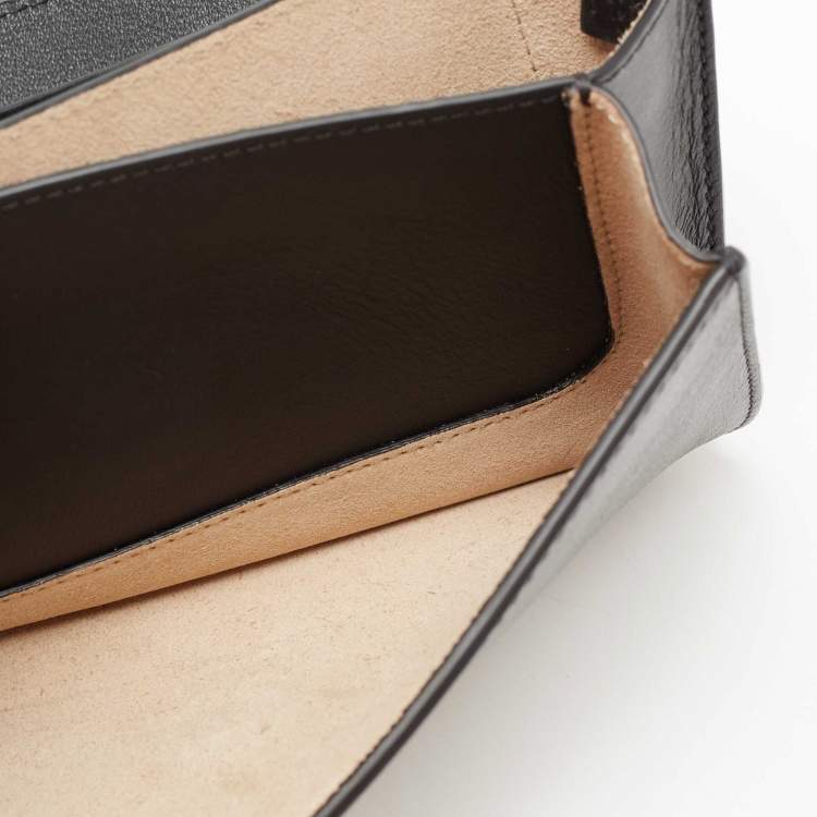 Pre Owned Chloe Black Leather Drew Bijou Clutch