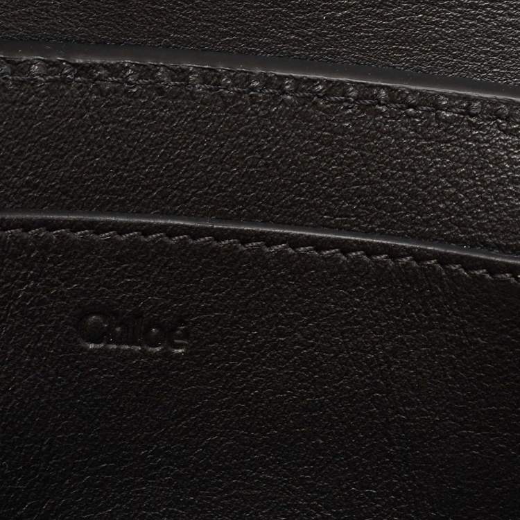 Pre Owned Chloe Black Leather Drew Bijou Clutch