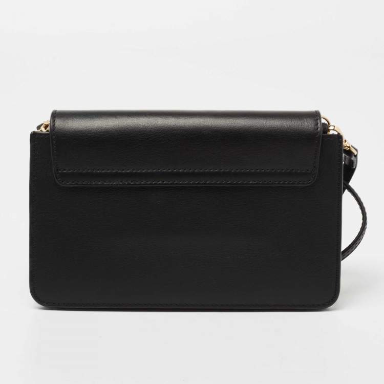 Pre Owned Chloe Black Leather Drew Bijou Clutch