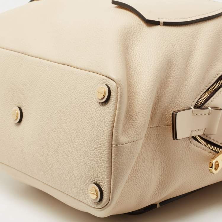 Pre Owned Chloe Beige Leather Medium Daria Satchel