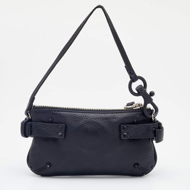 Pre Owned Chloe Black Leather Paddington Clutch