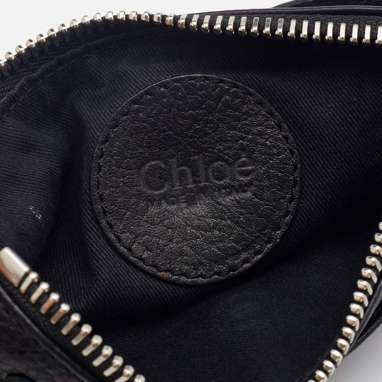 Pre Owned Chloe Black Leather Paddington Clutch