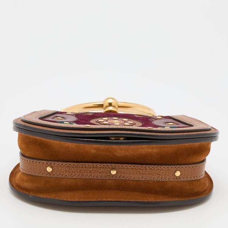 مملوكة مسبقًا Chloe Multicolor Leather and Suede Nile Bracelet Crossbody Bag
