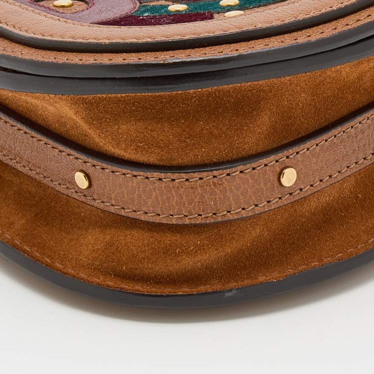 مملوكة مسبقًا Chloe Multicolor Leather and Suede Nile Bracelet Crossbody Bag