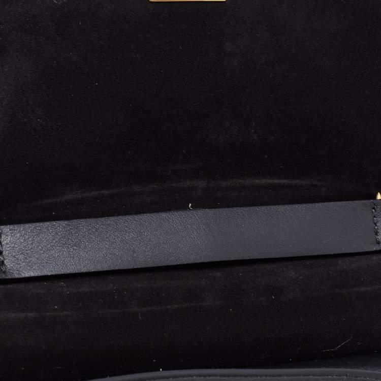 Pre Owned Chloe Black Studded Suede and Leather Small Drew Shoulder Bag