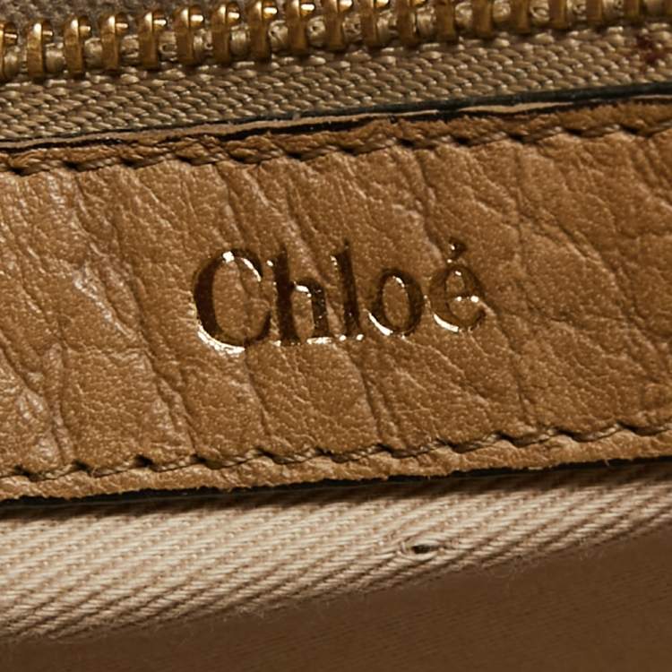 Pre Owned Chloe Brown Leather Medium Sally Shoulder Bag