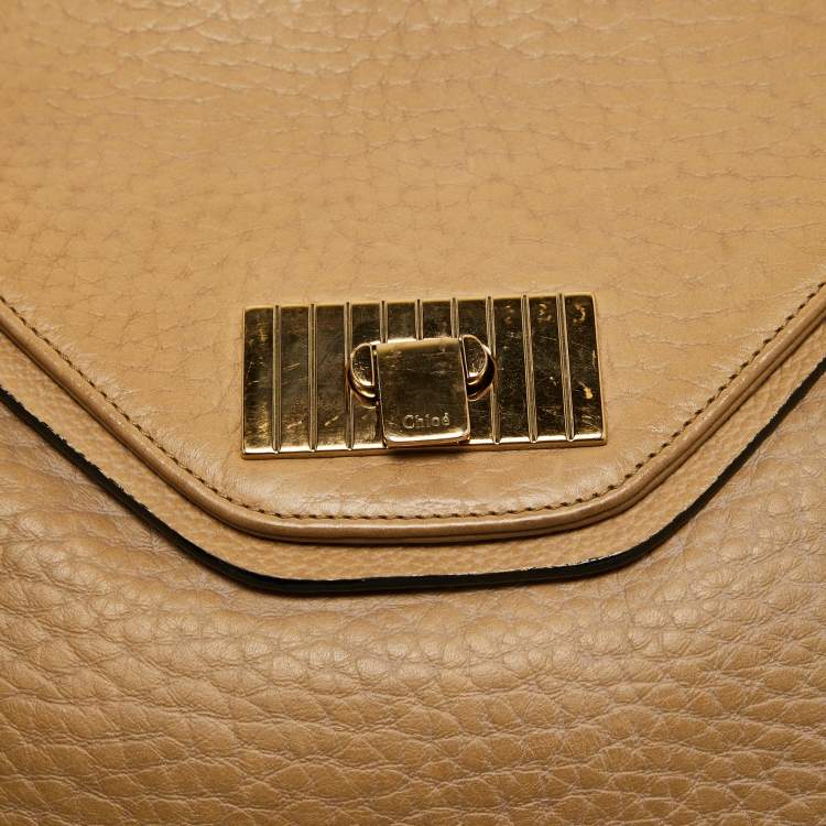 Pre Owned Chloe Brown Leather Medium Sally Shoulder Bag