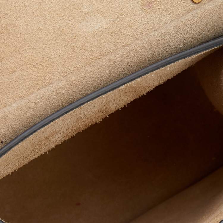 Pre Owned Chloe Black Leather Small Embellished Hudson Shoulder Bag