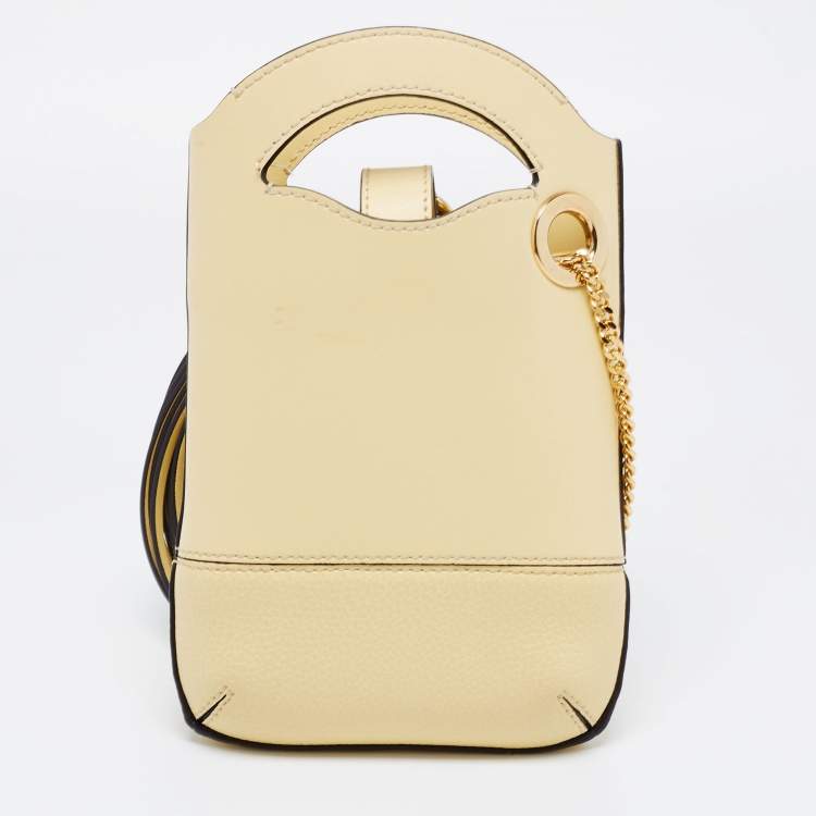 Pre Owned Chloe Yellow Leather Shoulder Bag