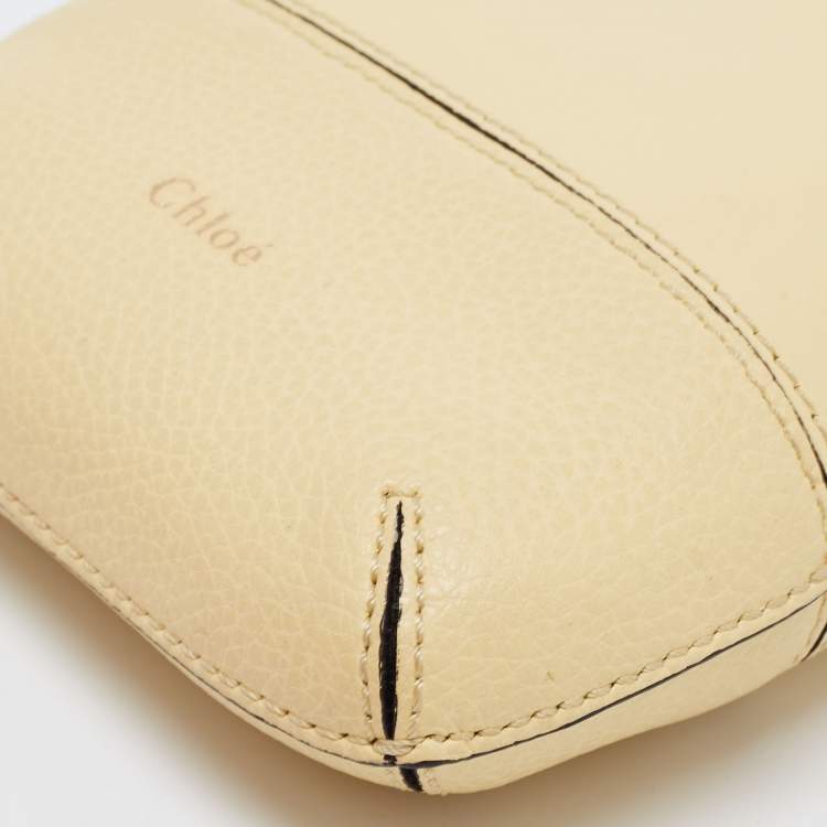 Pre Owned Chloe Yellow Leather Shoulder Bag