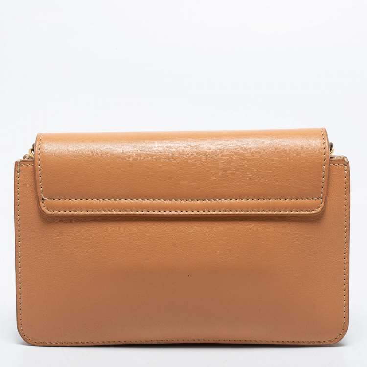 Pre Owned Chloe Beige Leather Drew Bijou Clutch