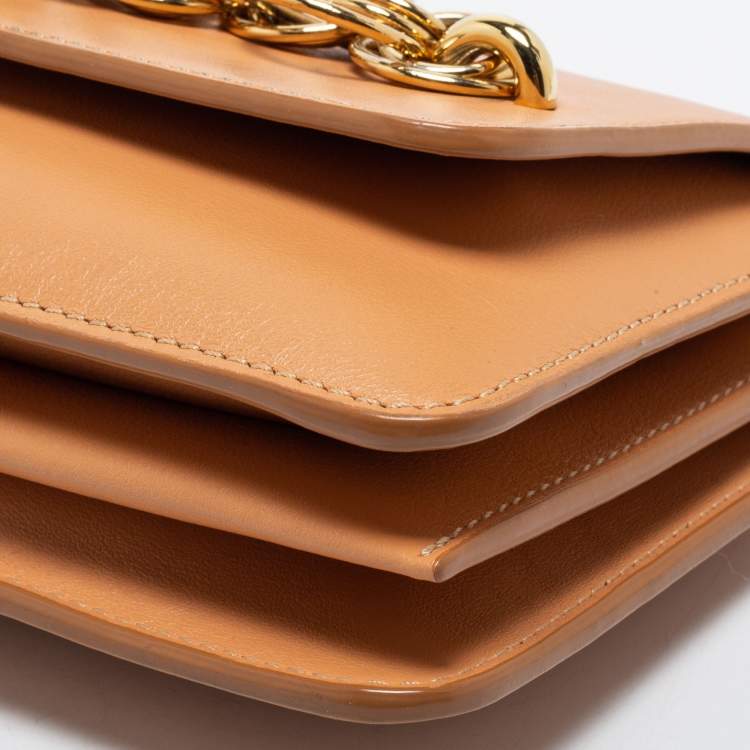 Pre Owned Chloe Beige Leather Drew Bijou Clutch