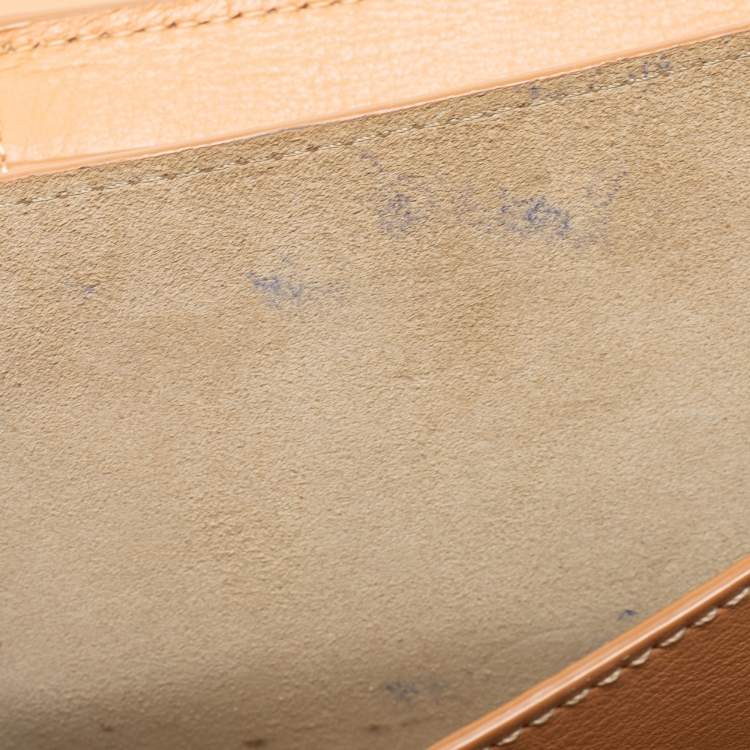 Pre Owned Chloe Beige Leather Drew Bijou Clutch