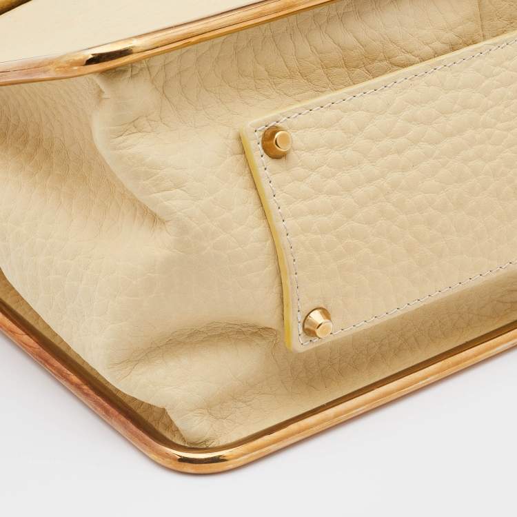Pre Owned Chloe Beige Leather Medium Sally Shoulder Bag
