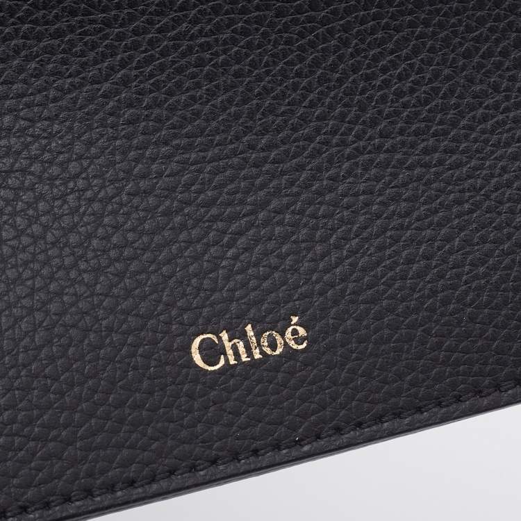 Pre Owned Chloe Black Leather Small Aby Tote