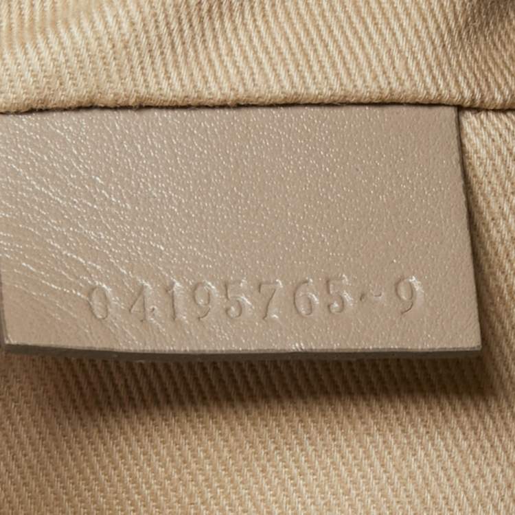 Pre Owned Chloe Grey Leather Small C Double Carry Top Handle Bag