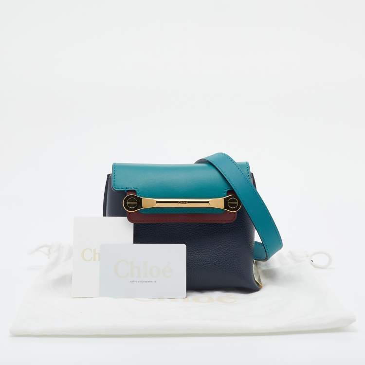Pre Owned Chloe Multicolor Leather Clare Mini Crossbody Bag