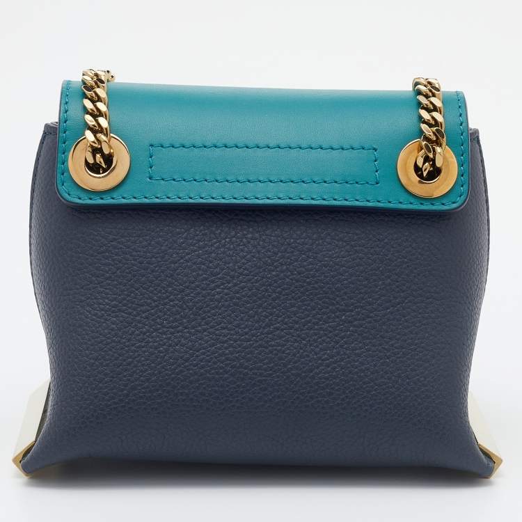Pre Owned Chloe Multicolor Leather Clare Mini Crossbody Bag