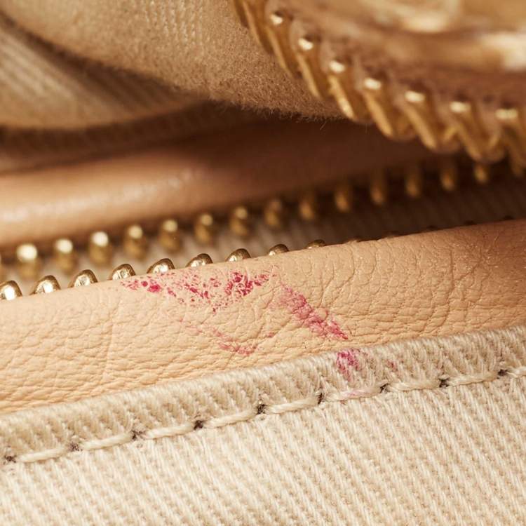 Pre Owned Chloe Beige Python Medium Paraty Satchel