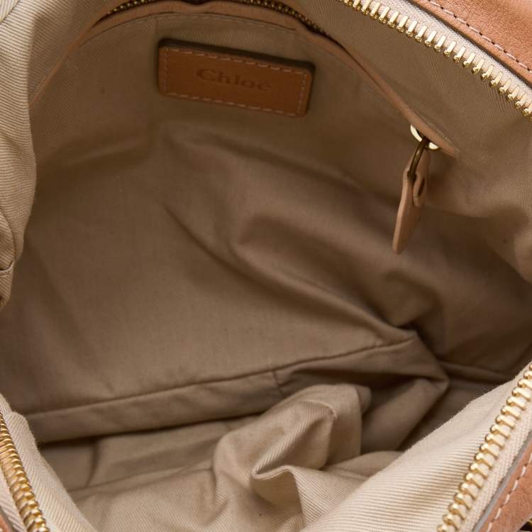 Pre Owned Chloe Brown Leather Medium Paraty Satchel