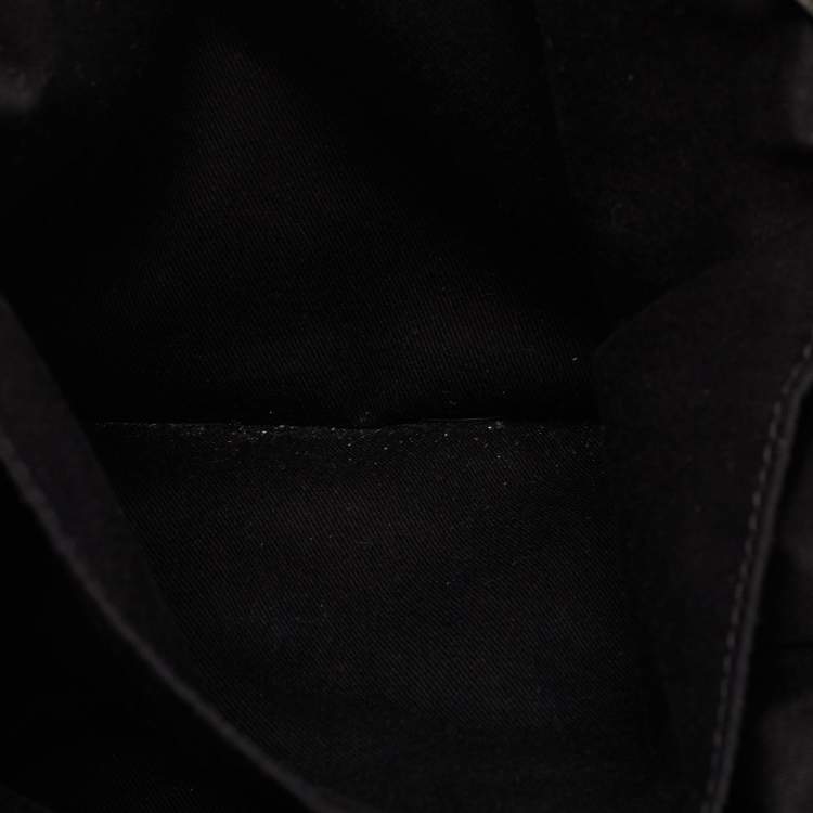 Pre Owned Chloe Black Leather Zip Messenger Bag