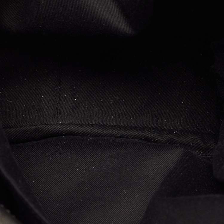 Pre Owned Chloe Black Leather Zip Messenger Bag