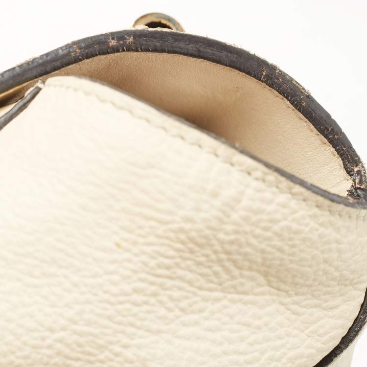 مملوكة مسبقًا Chloe Cream Leather Large Elsie Shoulder Bag