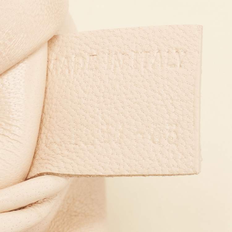 مملوكة مسبقًا Chloe Cream Leather Large Elsie Shoulder Bag