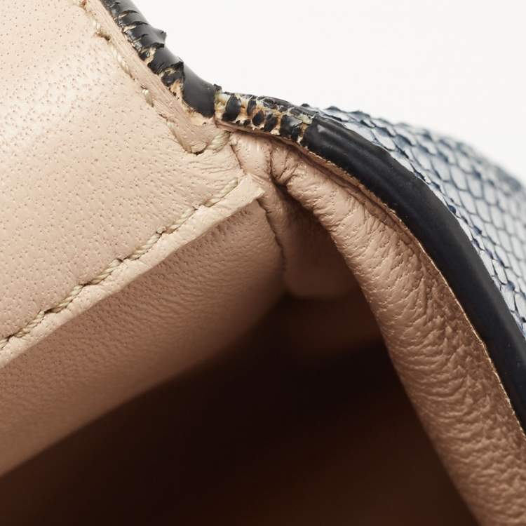 مملوكة مسبقًا Chloe Blue Karung Medium Elsie Shoulder Bag